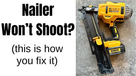 dewalt nail gun not firing|dewalt nail gun not firing